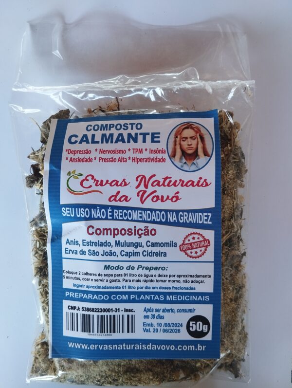 Composto de Calmante Natural 50gr